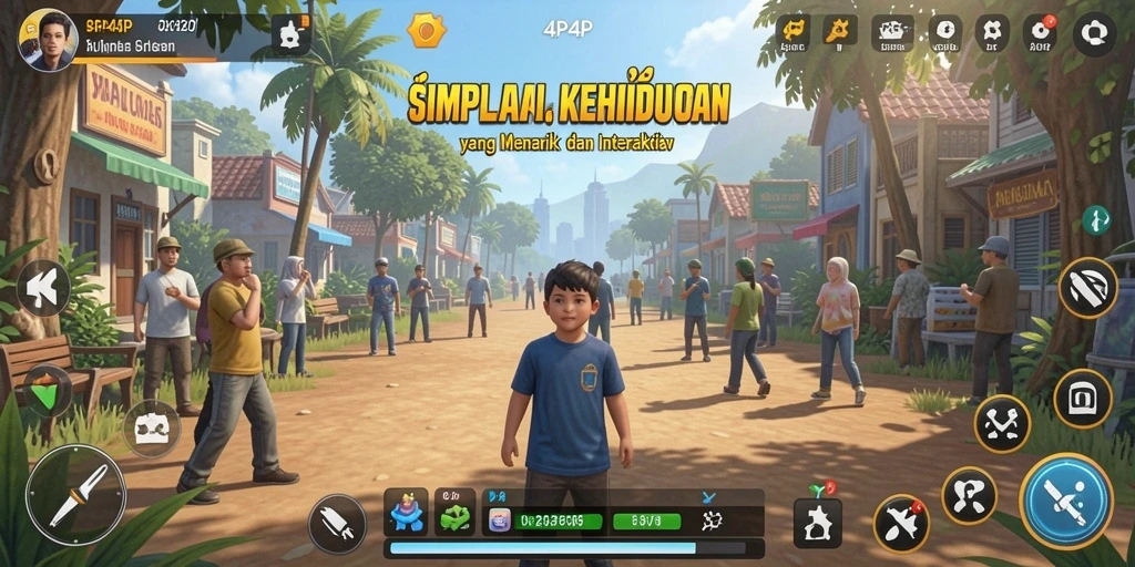 Gameplay 4P4P yang menarik dan penuh interaksi sosial.