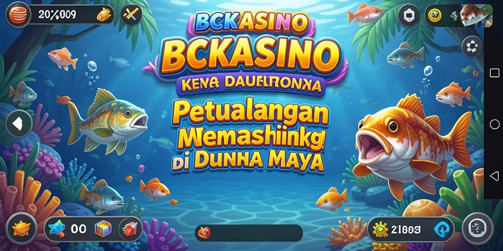 Screenshot BCKASINO menampilkan gameplay memancing yang seru.