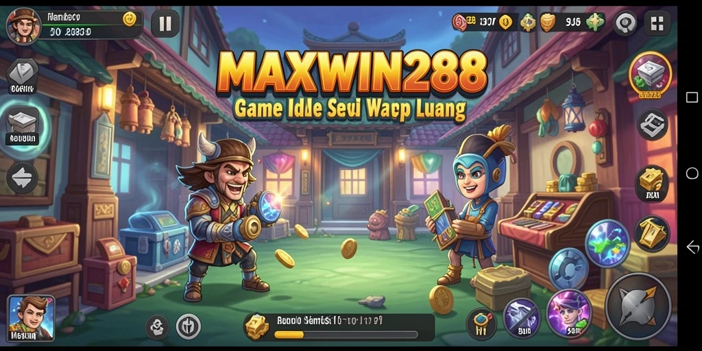 Tampilan gameplay MAXWIN288 yang memukau dengan elemen Idle.
