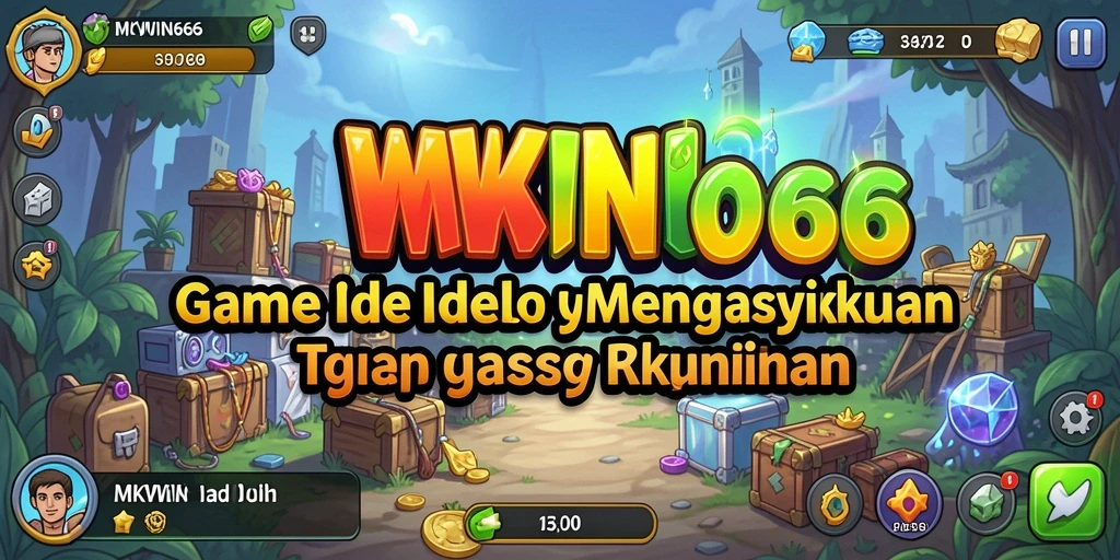 Screenshot gameplay utama MKWIN666 yang menunjukkan pengumpulan sumber daya.