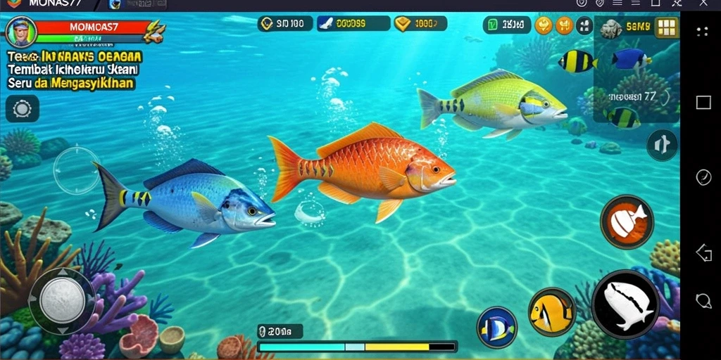 Gameplay seru Tembak Ikan dengan grafis menawan.